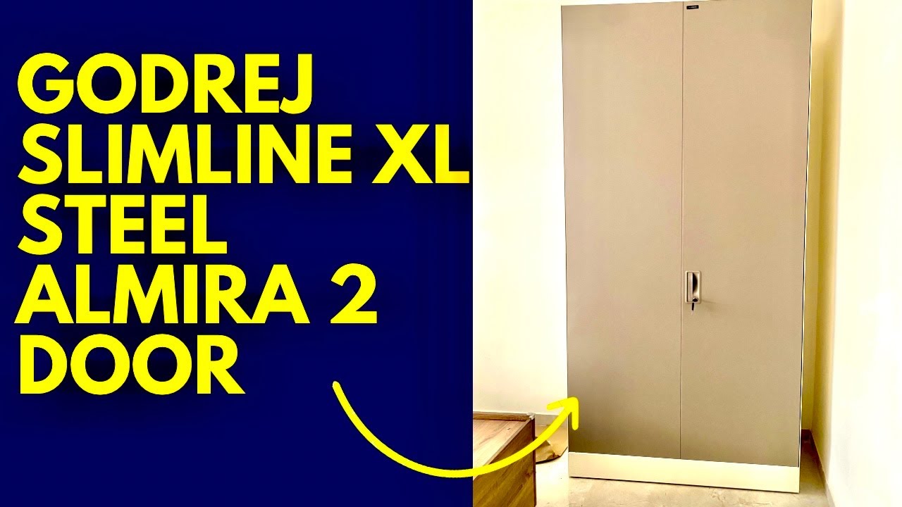 godrej interio slimline 2 door steel Almira XL 2 door steel almirah designs Godrej Almira 2 Door 🚪