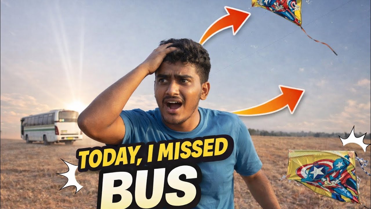 Missed My Bus & Got Caught by Parents 😭 | Kite Flying Was So Exciting! 🪁