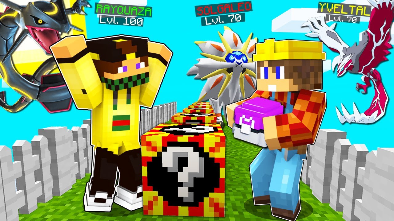 SFIDIAMO MARCY CON 1000 SHINY LUCKYBLOCK LEGGENDARI SULLA PIXELMON!!