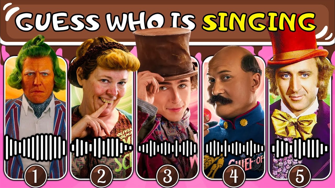 Guess Who's Singing... Wonka Edition 🎤🎶🍫 | Wonka, Charlie, Oompa Loompa, Noodle and more...