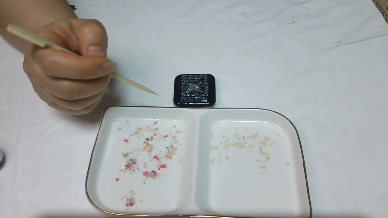 사각그립톡 자개 DIY Black
