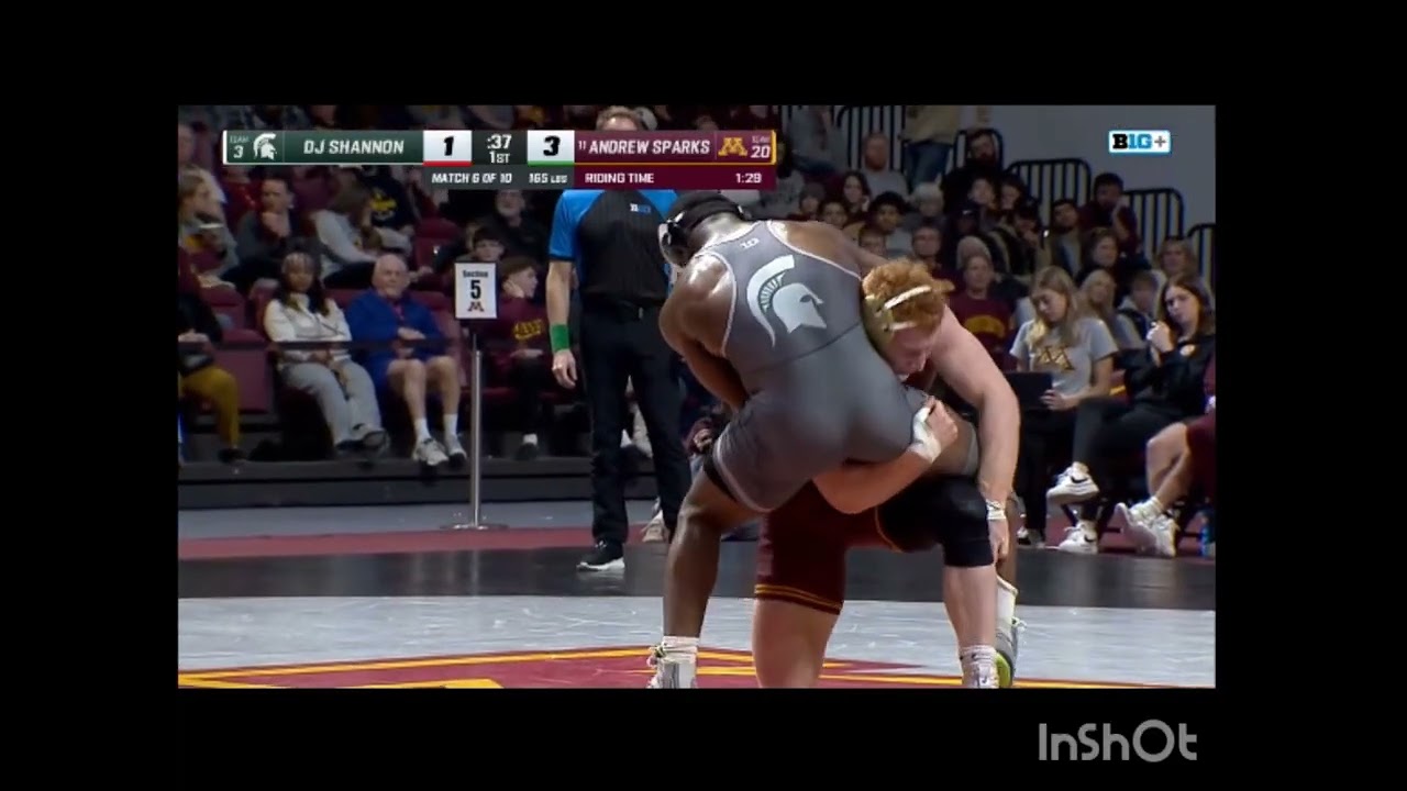 Andrew Sparks' last collegiate  regular season match.. vs dj Shannon  