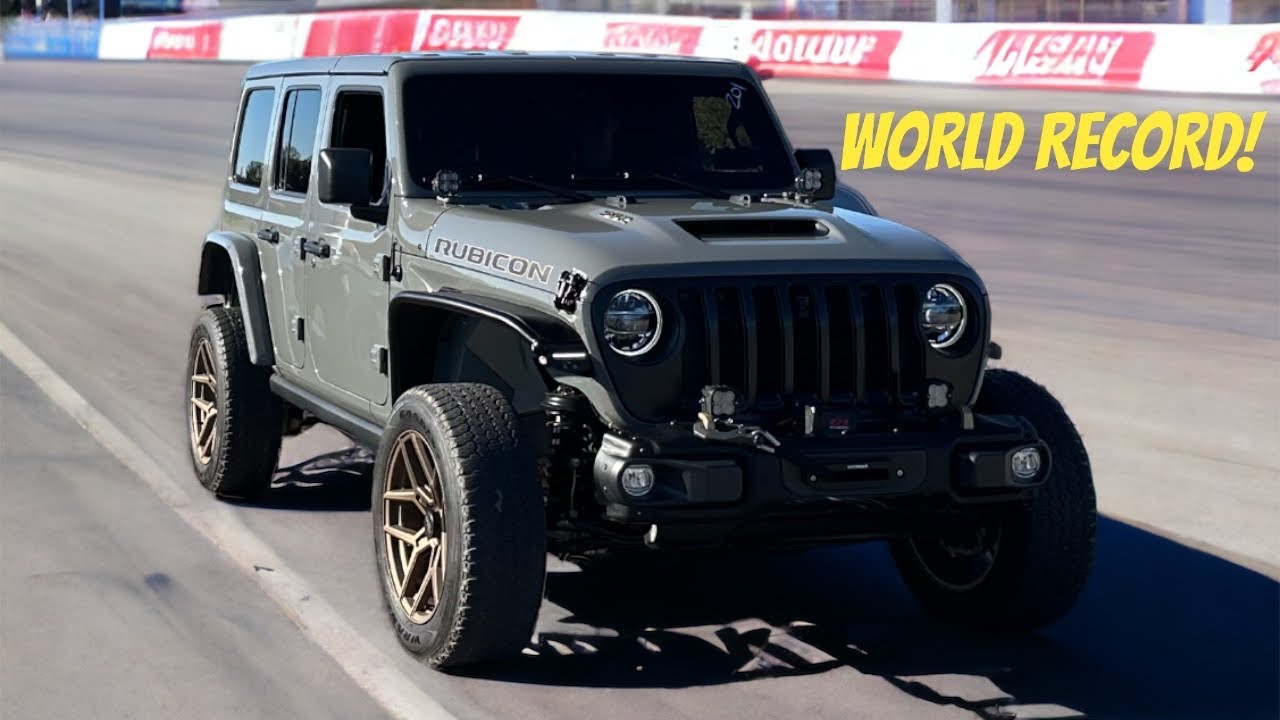 Самый быстрый Jeep Wrangler Rubicon 392 в истории (Drag Race)