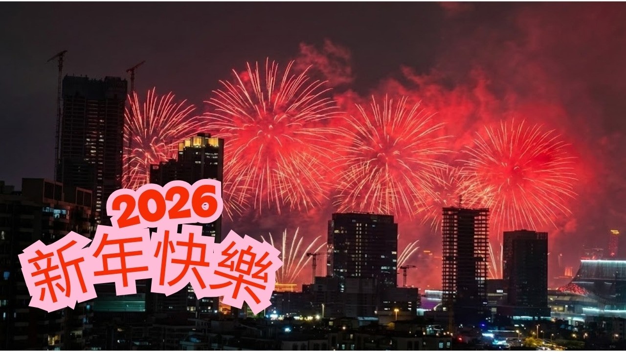 2026廣州白鵝潭煙花璀璨盛放！祝大家馬年行大運，新年快樂！