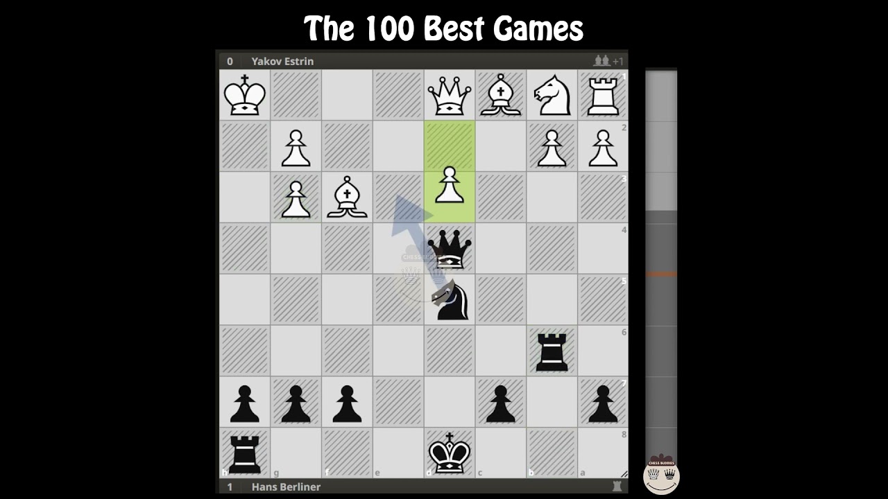Yakov Estrin - Hans Berliner || 5th CC World Ch Final 1965 @chessbuddies 🔴 #100bestchessgames