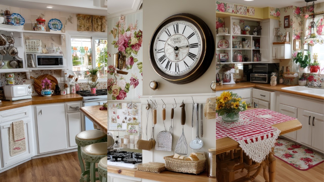 Grandma’s Cozy Kitchen Decor Ideas | Shabby Chic, Crochet Accents & Vintage Vibes
