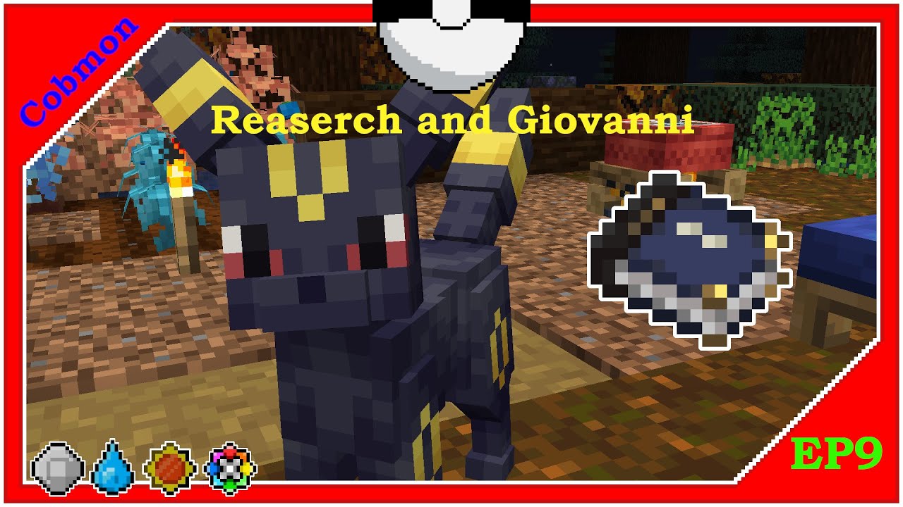 Research and Giovanni fight! [Minecraft Cobblemon lets play ep9]
