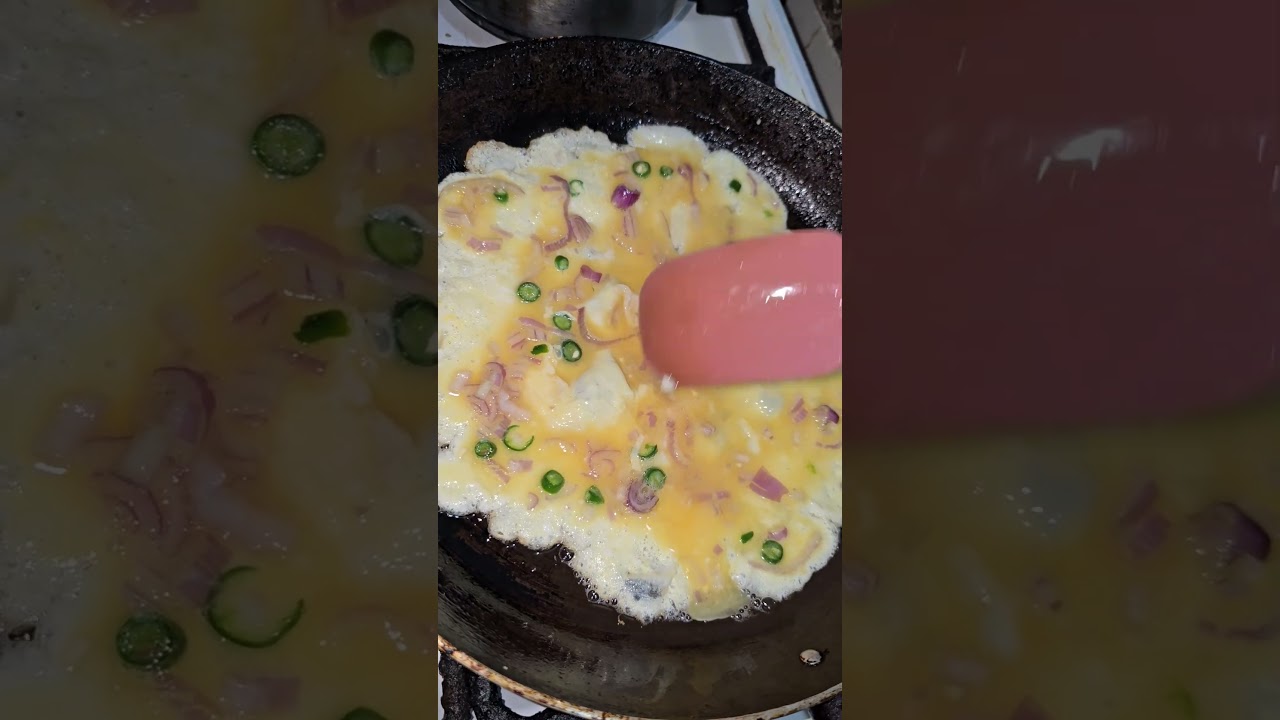 Egg omelette with Rice. #egg #shorts #food