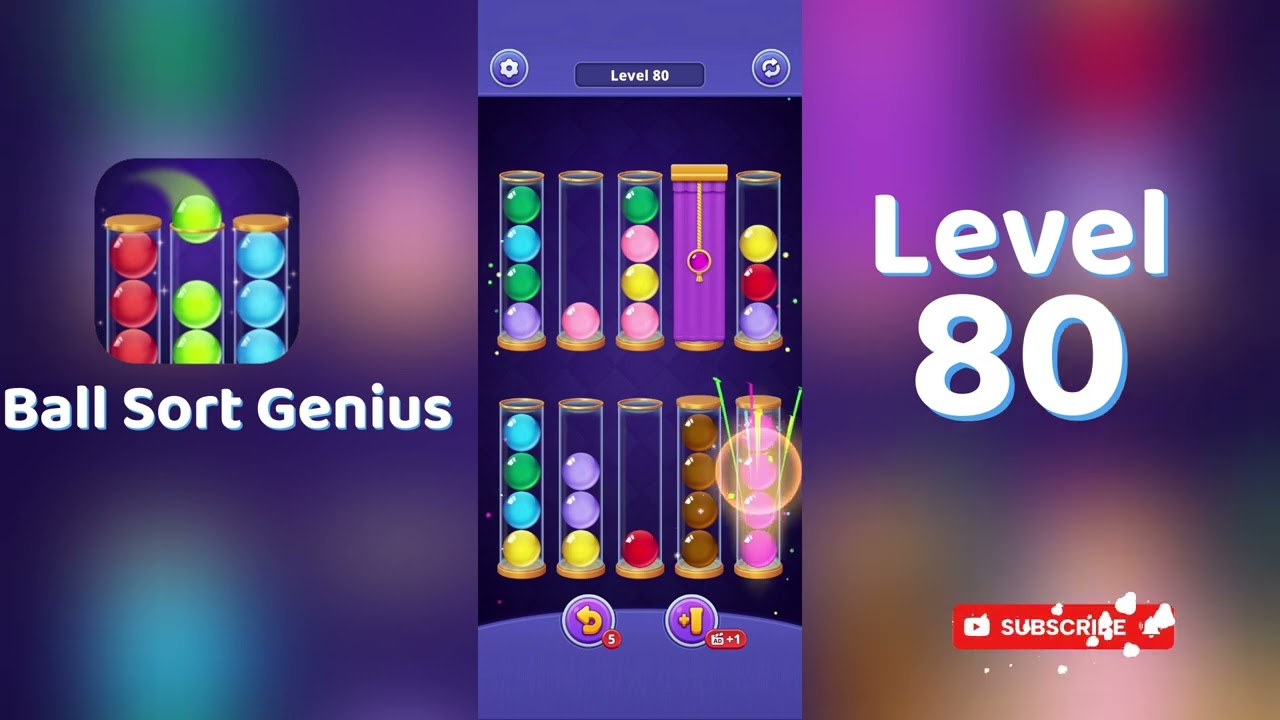 Ball Sort Genius Level 80 Walkthrough | Go Answer 🧩✨