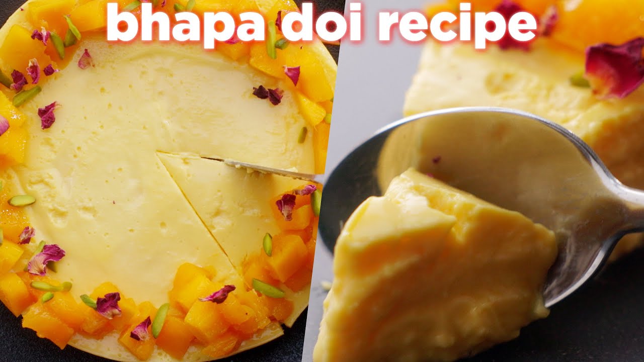 3 ingredients Bhapa Doi recipe| steamed yogurt pudding