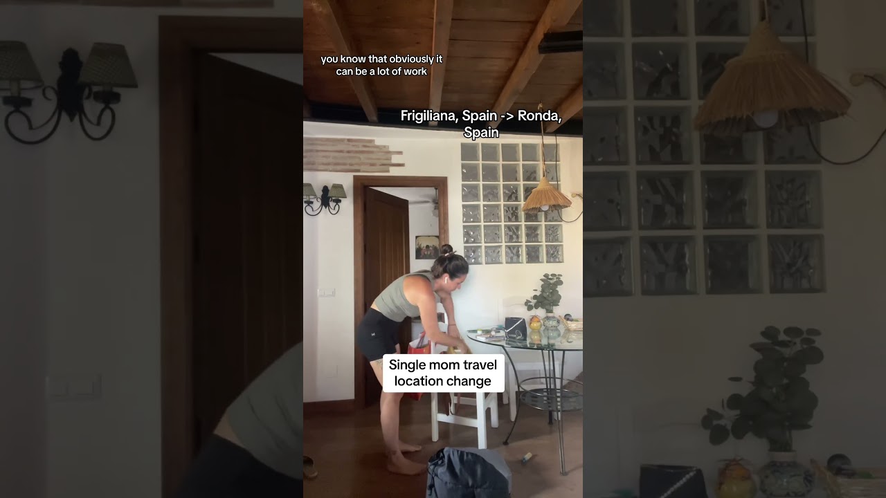 Single mom travel locations change Frigiliana, Spain to Ronda, Spain with a 5 year old