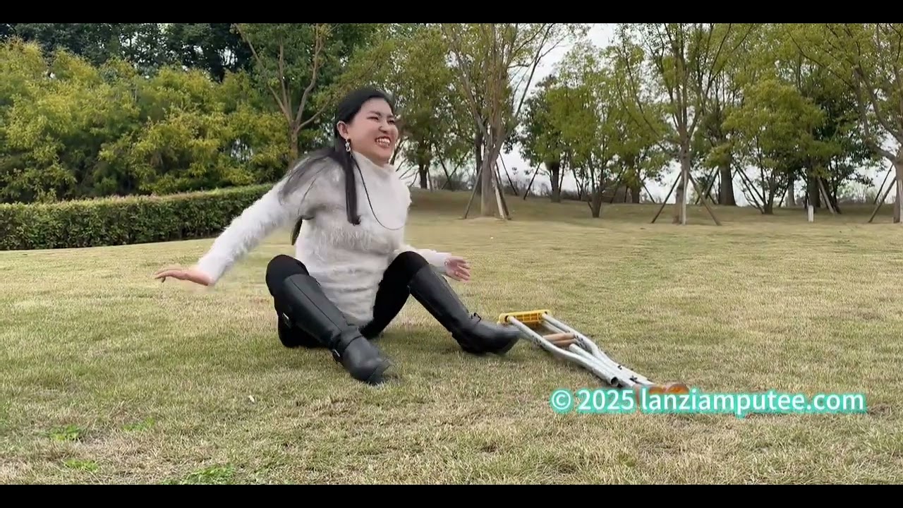 Maria: Polio Girl - Struggling to climb a hill