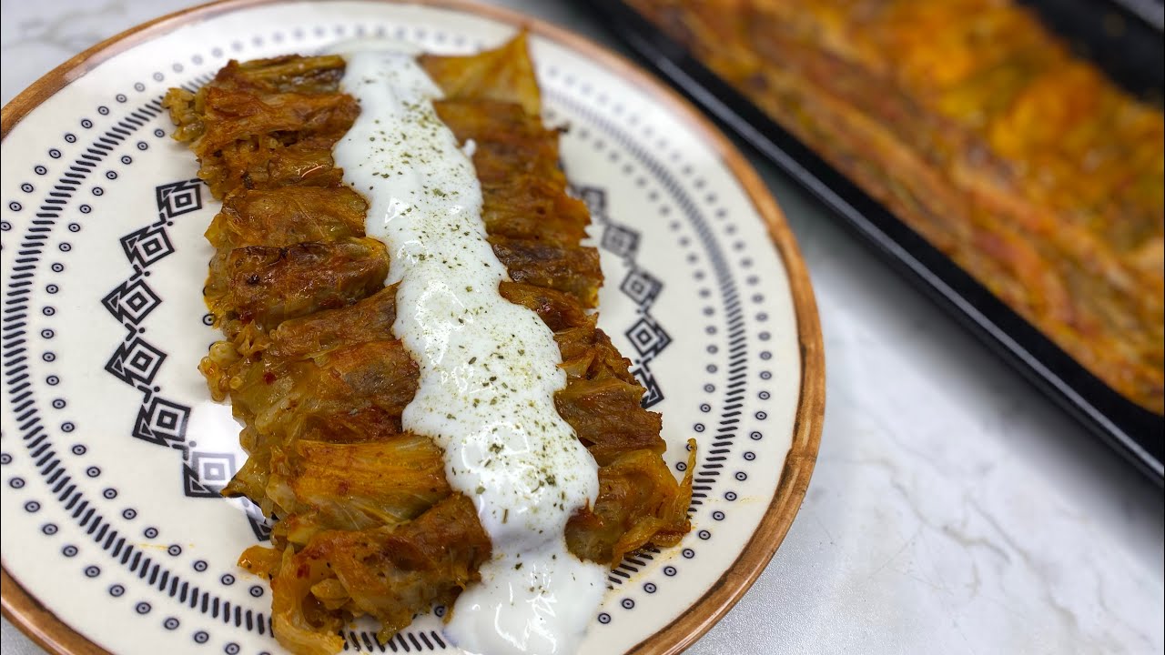 🔥Olay Lezzet Fırında Lahana Sarması Tarifi/lahana sarması nasıl yapılır?