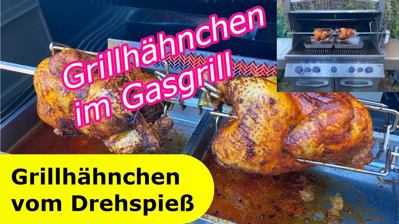 169 - Grillhähnchen vom Drehspieß │ im Napoleon Prestige 665