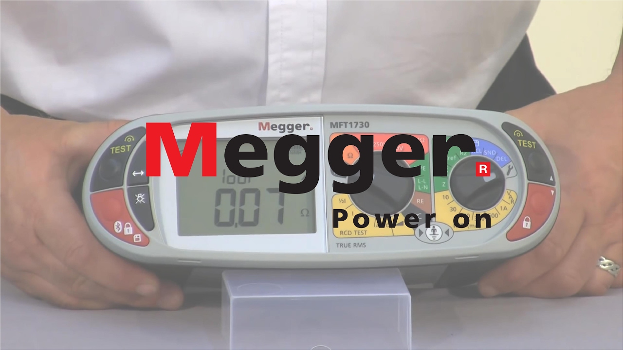 How to set up your Megger MFT1700 series tester