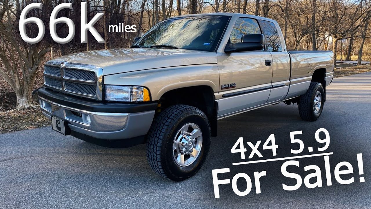 5.9 Cummins STICK SHIFT For Sale: 2002 Dodge Ram 2500 4x4 with 66k Miles!