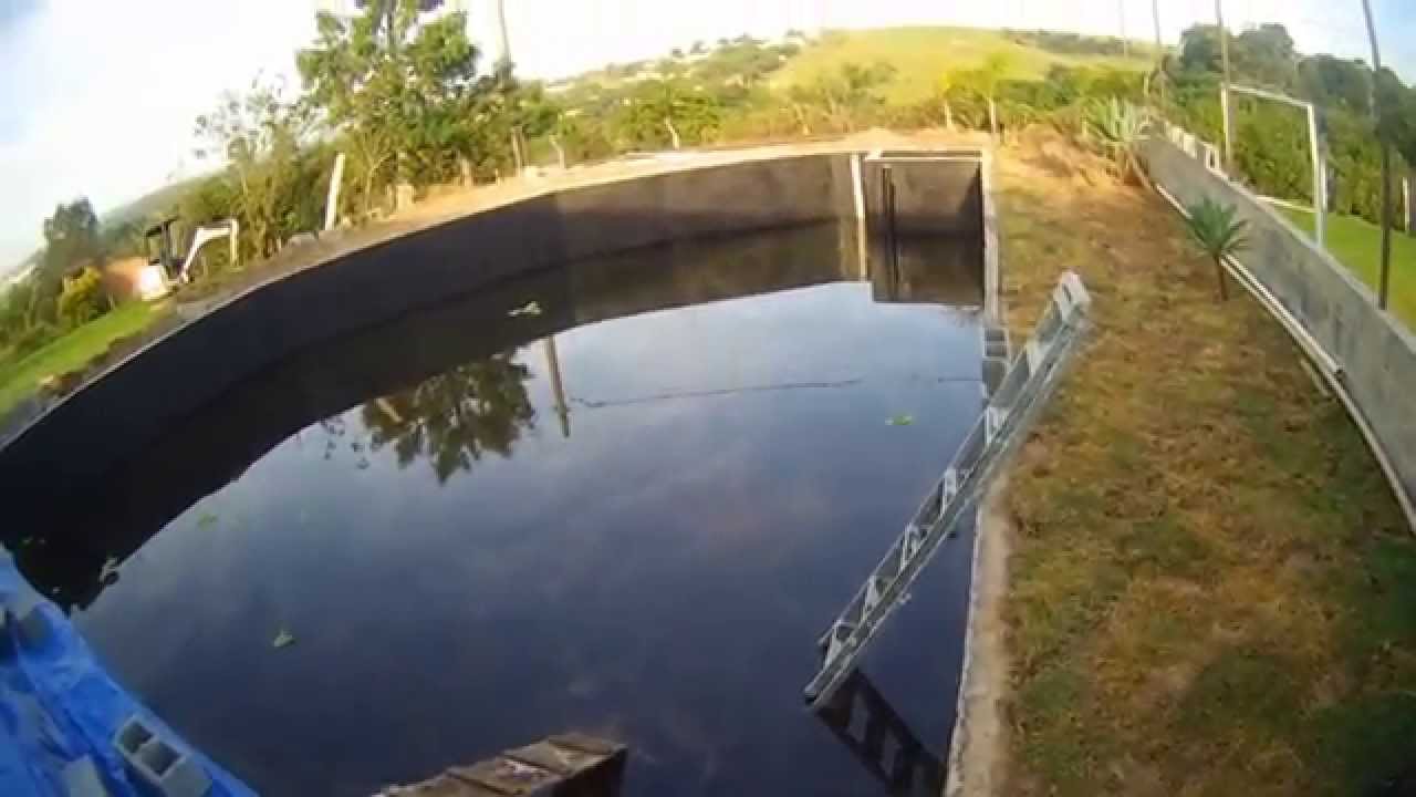 COMO FAZER UM LAGO DE ALVENARIA PARTE 2