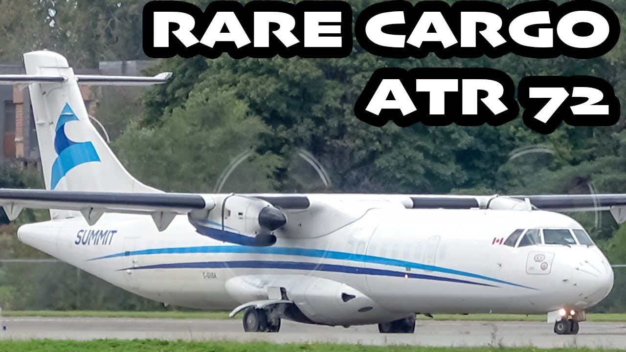 RARE CARGO ATR! Summit Air ATR 72-200(F) departing Montreal-St.Hubert (YHU/CYHU)