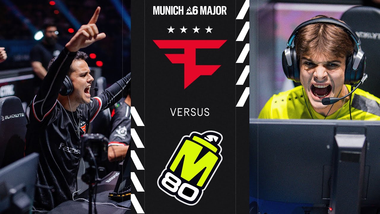 FaZe Clan vs. M80 // Munich Major Playoffs - Lower Bracket Final // Day 8