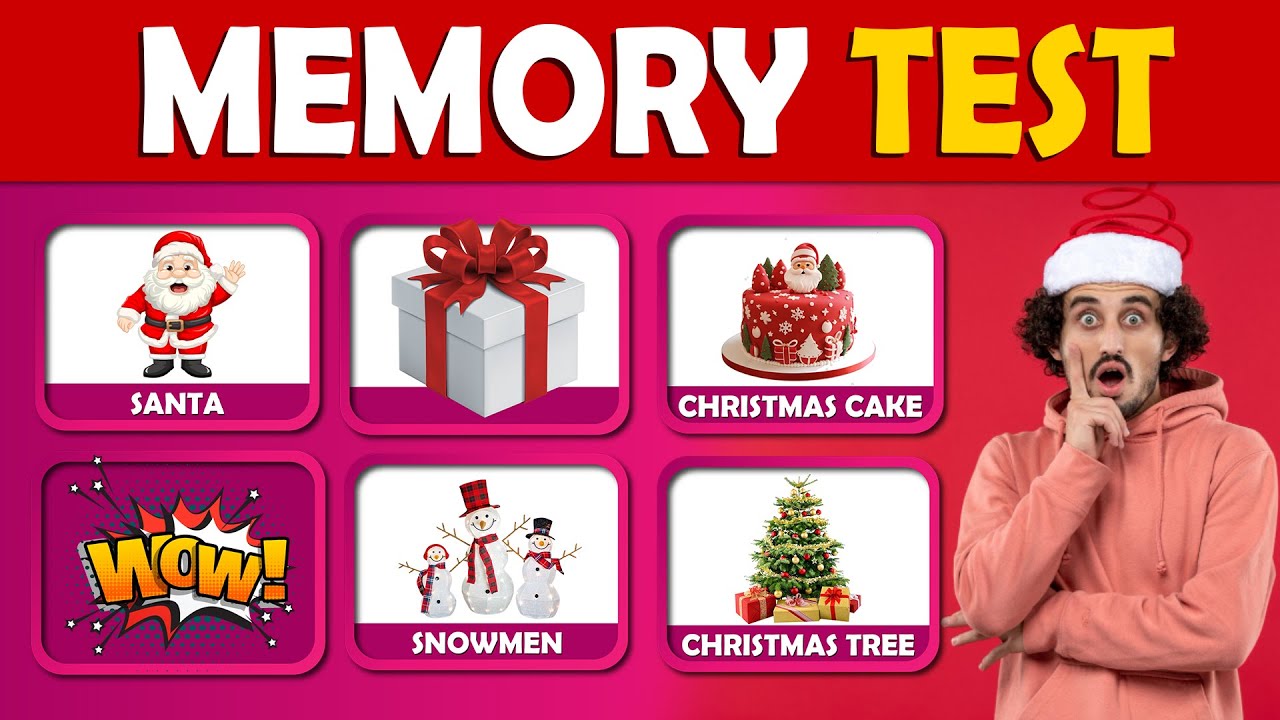 Special Christmas memory quiz edition Challenge! 🤯🧠😱 fun memory quiz