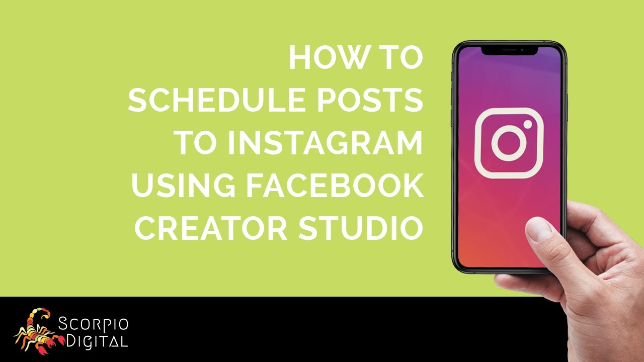 How to Schedule Posts to Instagram Using Facebook Creator Studio