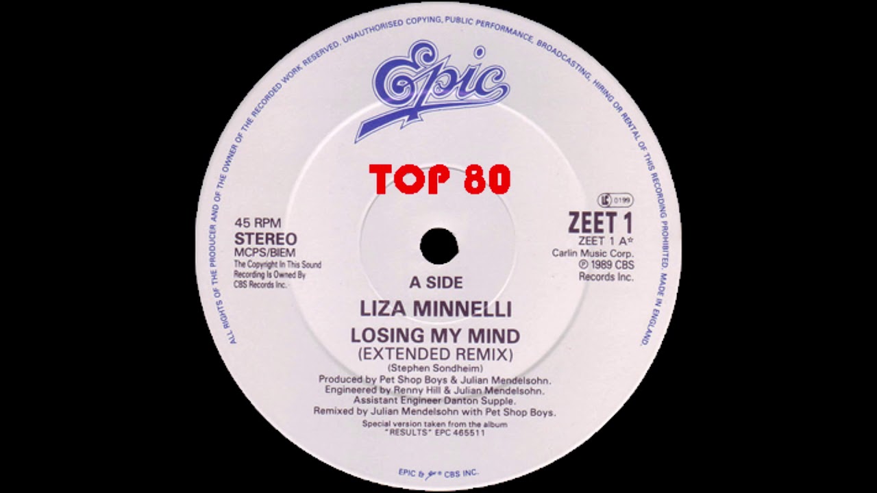 Liza Minnelli - Losing My Mind (A Pet Shop Boys & Mendelsohn Extended Remix)