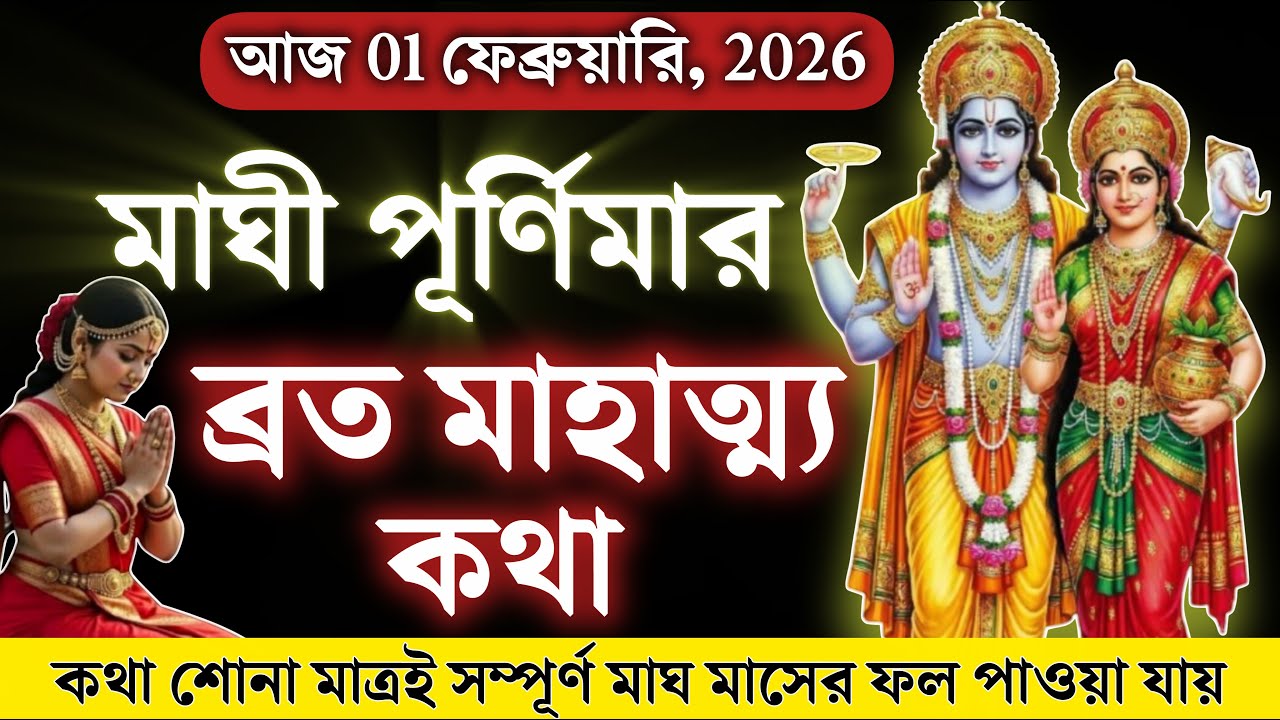 মাঘী পূর্ণিমা ব্রত মাহাত্ম্য কথা ।। Maghi Purnima Vrat Mahatmya Kotha 2026
