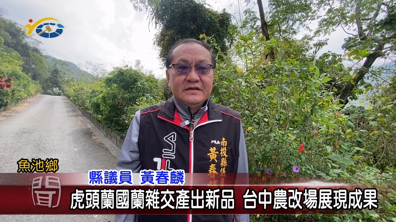 20240301 南投縣議會 民議新聞 虎頭蘭國蘭雜交產出新品 台中農改場展現成果(縣議員 黃春麟)