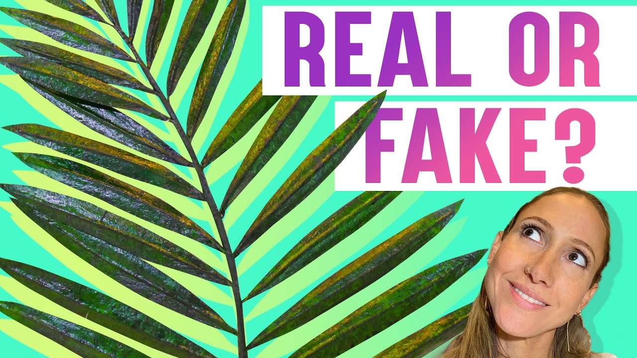 How to Make Realistic Palm Leaves Cake Topper