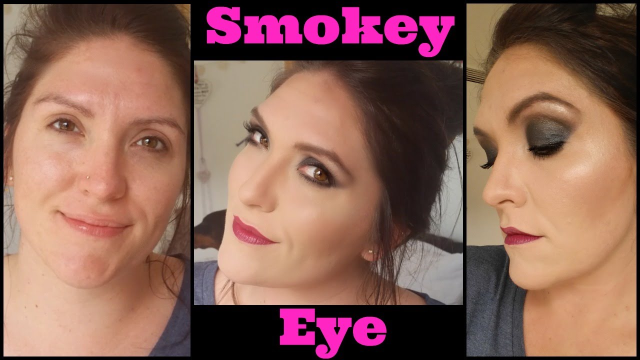 Black Smokey Eye & Bold Lip Makeup Look | 2016 | Whole Lotta Rosie