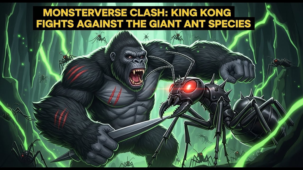 MonsterVerse Clash: King Kong fights against the Giant Ant Species