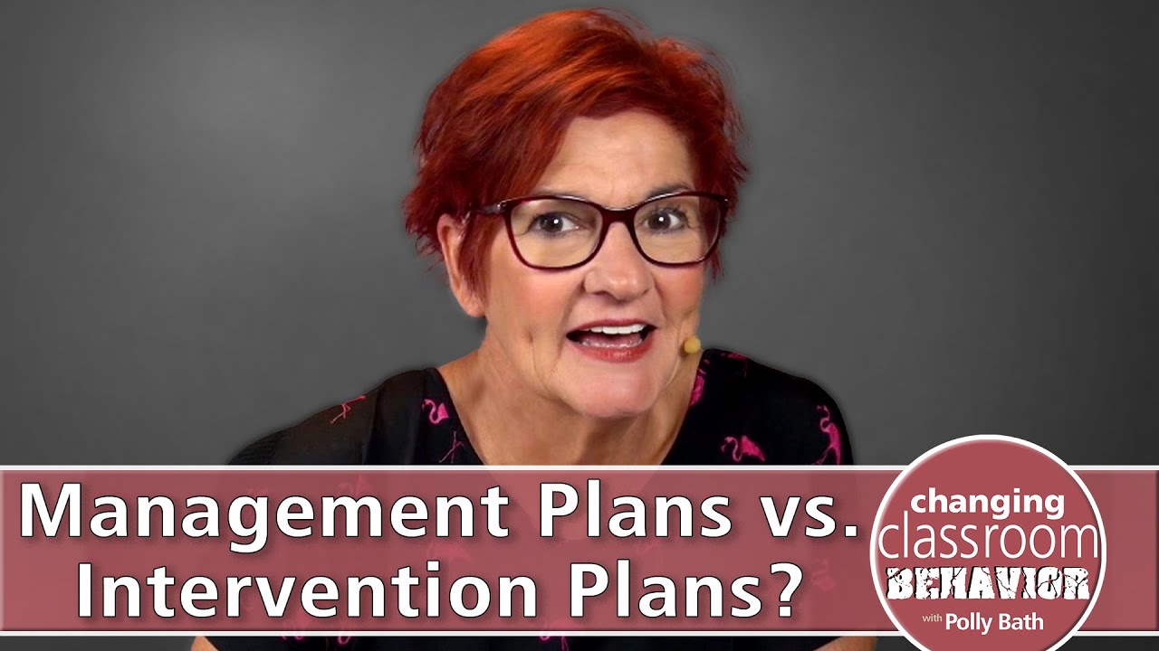 Management Plans vs. Intervention Plans?