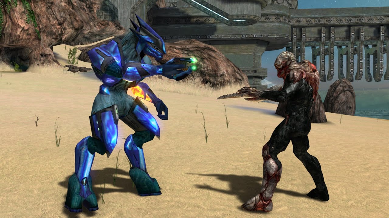 Halo 1 Elites VS. Halo 4 Flood