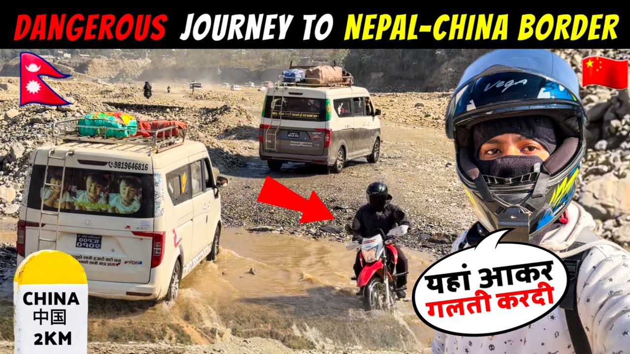 Most Dangerous Road in the World 😱 | Nepal-China Border Dangerous Ride | Tatopani Nepal🇳🇵-China🇨🇳  