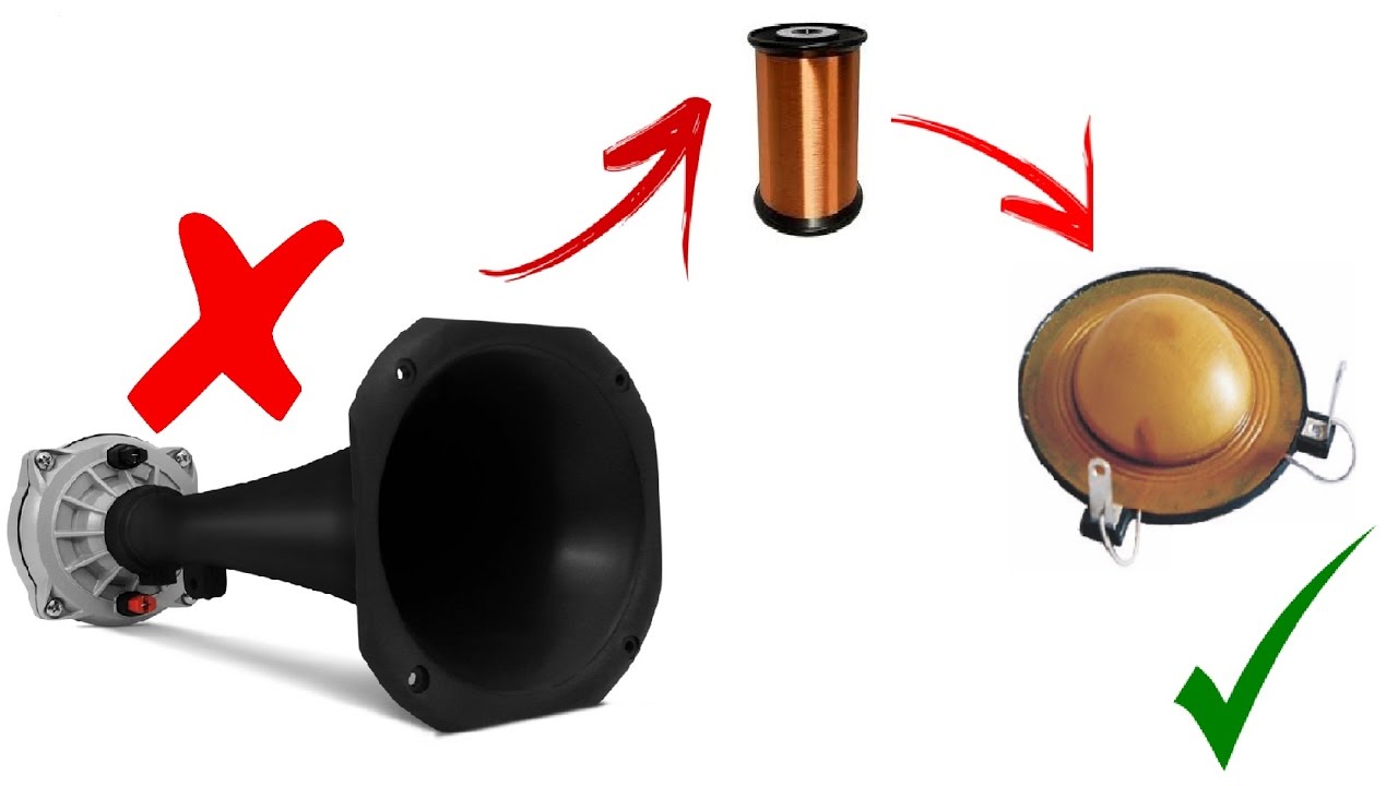 Como reaproveitar reparo de driver (corneta) em casa!