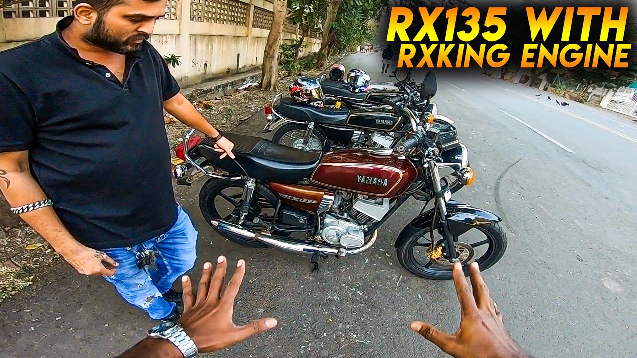 RIDING YAMAHA RX135 WITH RX KING ENGINE *18 BHP* 🔥