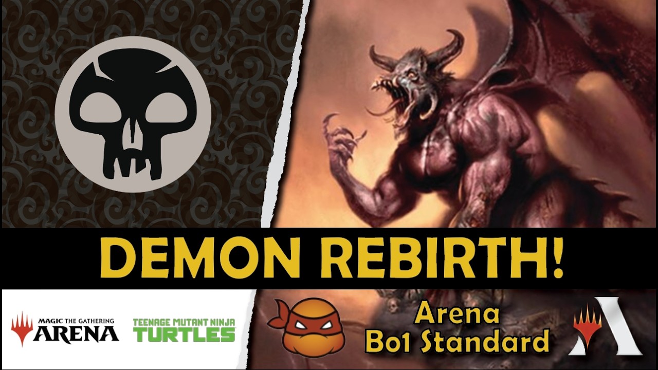 Mono-Black graveyard demons #tmt #mtg #standard #mtgarena #monoblack