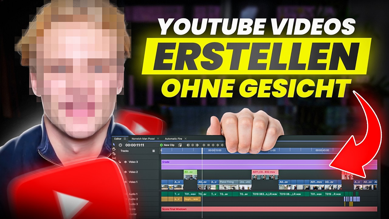 Sofort BESSERE YouTube Videos schneiden *OHNE GESICHT* (als Anfänger)