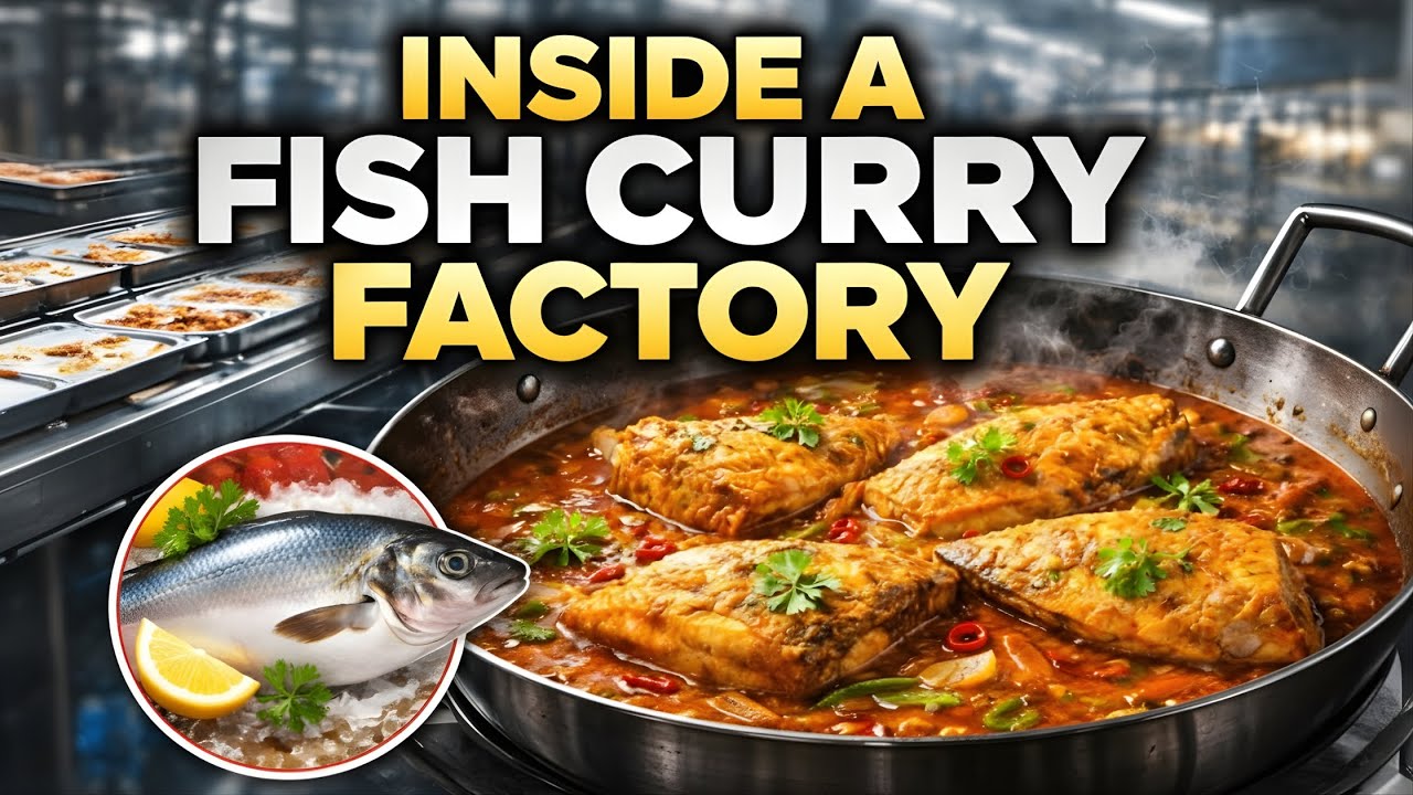 Inside the Fish Curry Factory – How MILLIONS of Ready to Eat Meals Are Made! Full Process