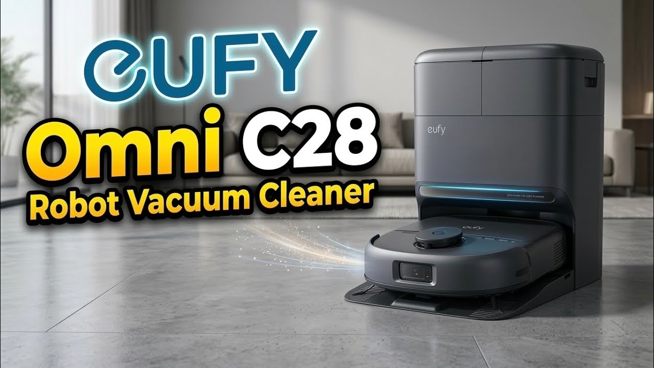 eufy Omni C28 Robot Vacuum – 15,000Pa Power & Self-Cleaning Mop!