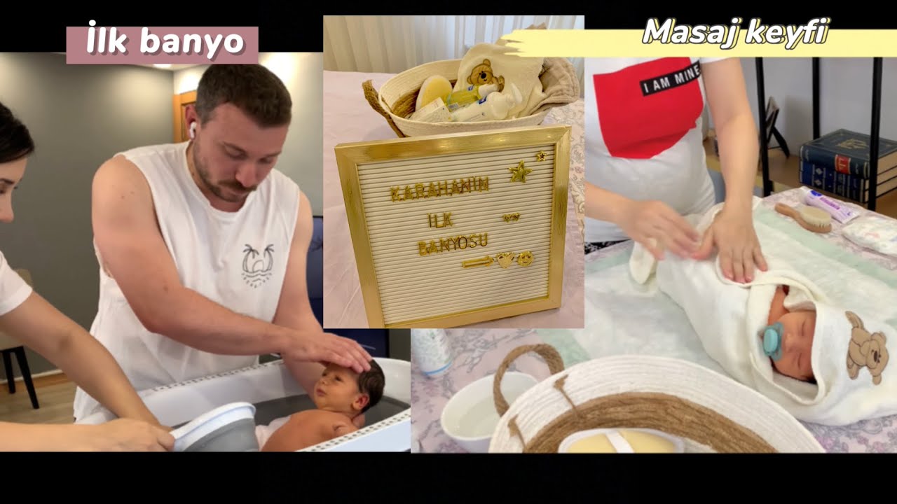 Bebeğimizin ilk banyosu🐣 göbek bağı düştümü? 🤍