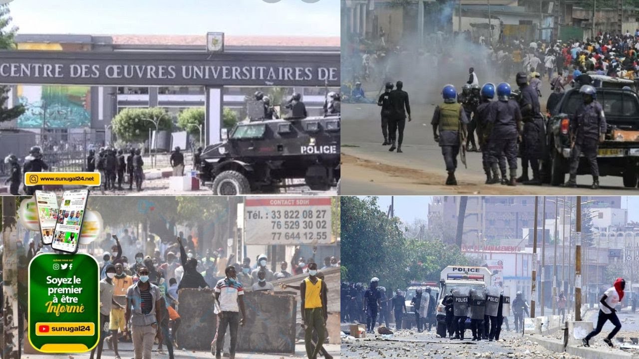 EN DIRECT 🔴 URGENT : L'UCAD s'embrasse : Des Affrontements violents entre étudiants et Police