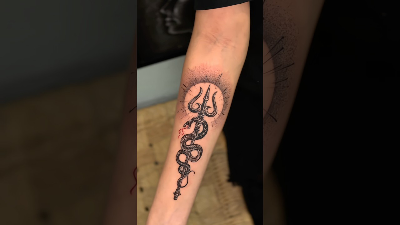 Trishul tattoo | best tattoo artist | best tattoo artist in bhopal | new tattoo | 