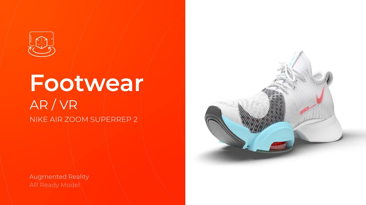 Nike 3D Model AR Experience: 360 Spin & 3D Rendering Virtual Try-On
