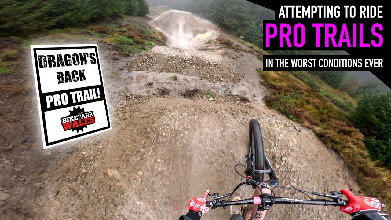 Езда по трассам Bikepark Wales Pro в самых плохих условиях!!