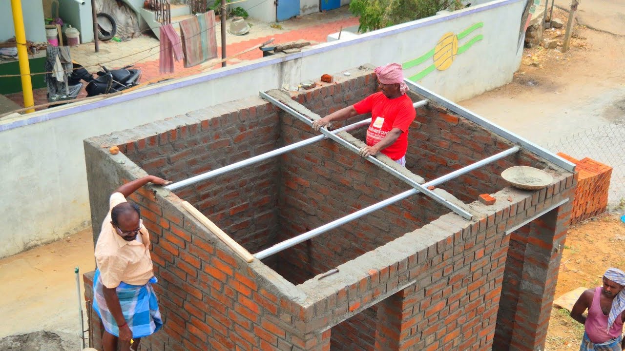 Cement Sheet Roofing _Technology of install Outside Bathroom Slab Cement Sheet Accurately 