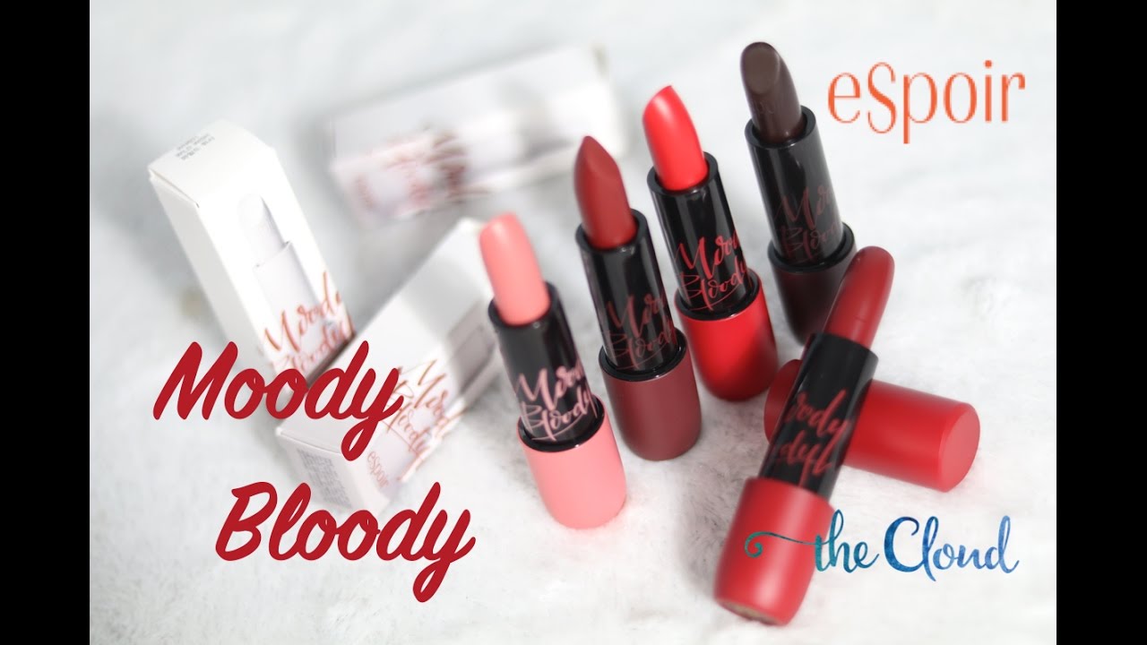 ESPOIR MOODY BLOODY 💋 LIMITED 2016 LIPSTICK 💋 Swatch & Review