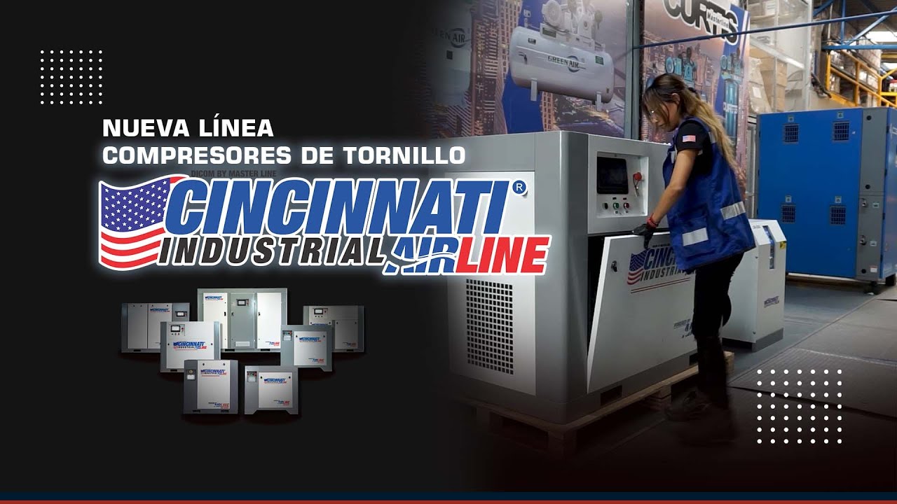Nueva línea de compresores de tornillo y secadores de aire Cincinnati