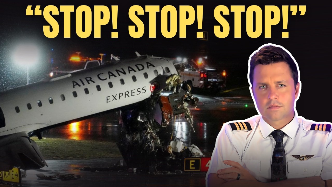 Shocking New Video: Air Canada Plane Rips Into Fire Truck on Landing &ndash; 2 Pilots Killed, Chaos & ATC