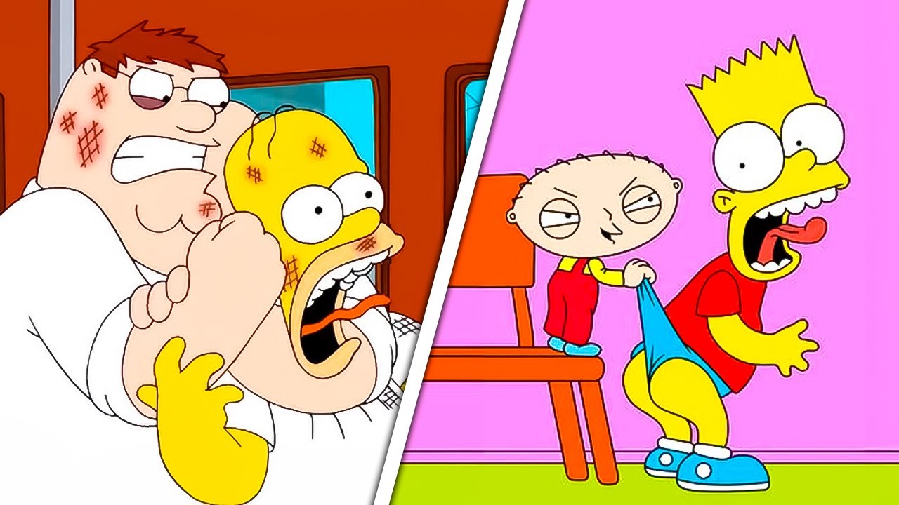 Family Guy 10 Times They Made Fun of The Simpsons